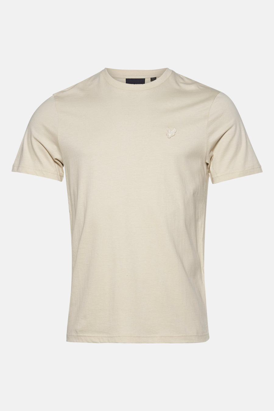 Beige T-shirt met korte mouwen van LYLE & SCOTT, met toon-op-toon geborduurd logo.