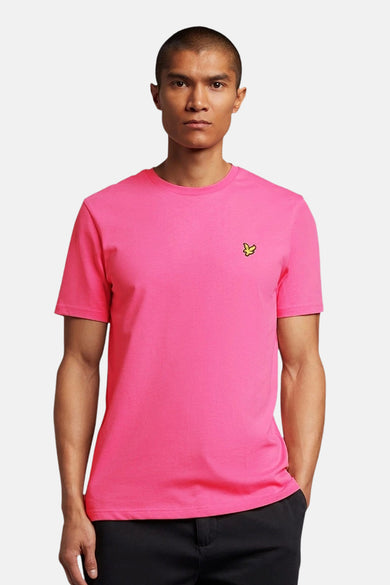 Roze T-shirt met korte mouwen van LYLE & SCOTT, achterkant.