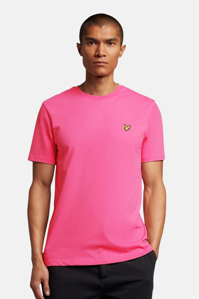 Roze T-shirt met korte mouwen van LYLE & SCOTT, achterkant.
