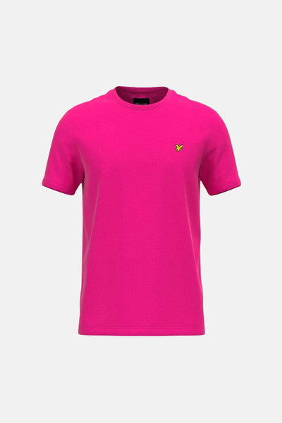 Roze T-shirt met korte mouwen van LYLE & SCOTT met een discreet logo op de borst.
