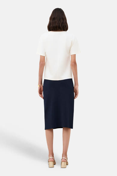 Top uni manches courtes blanc - CAROLL