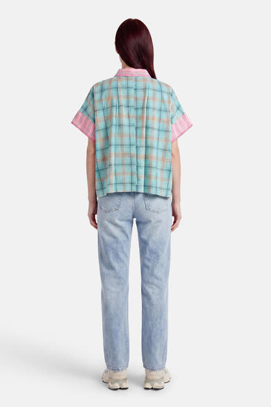 Blouse à manches courtes - multicolore