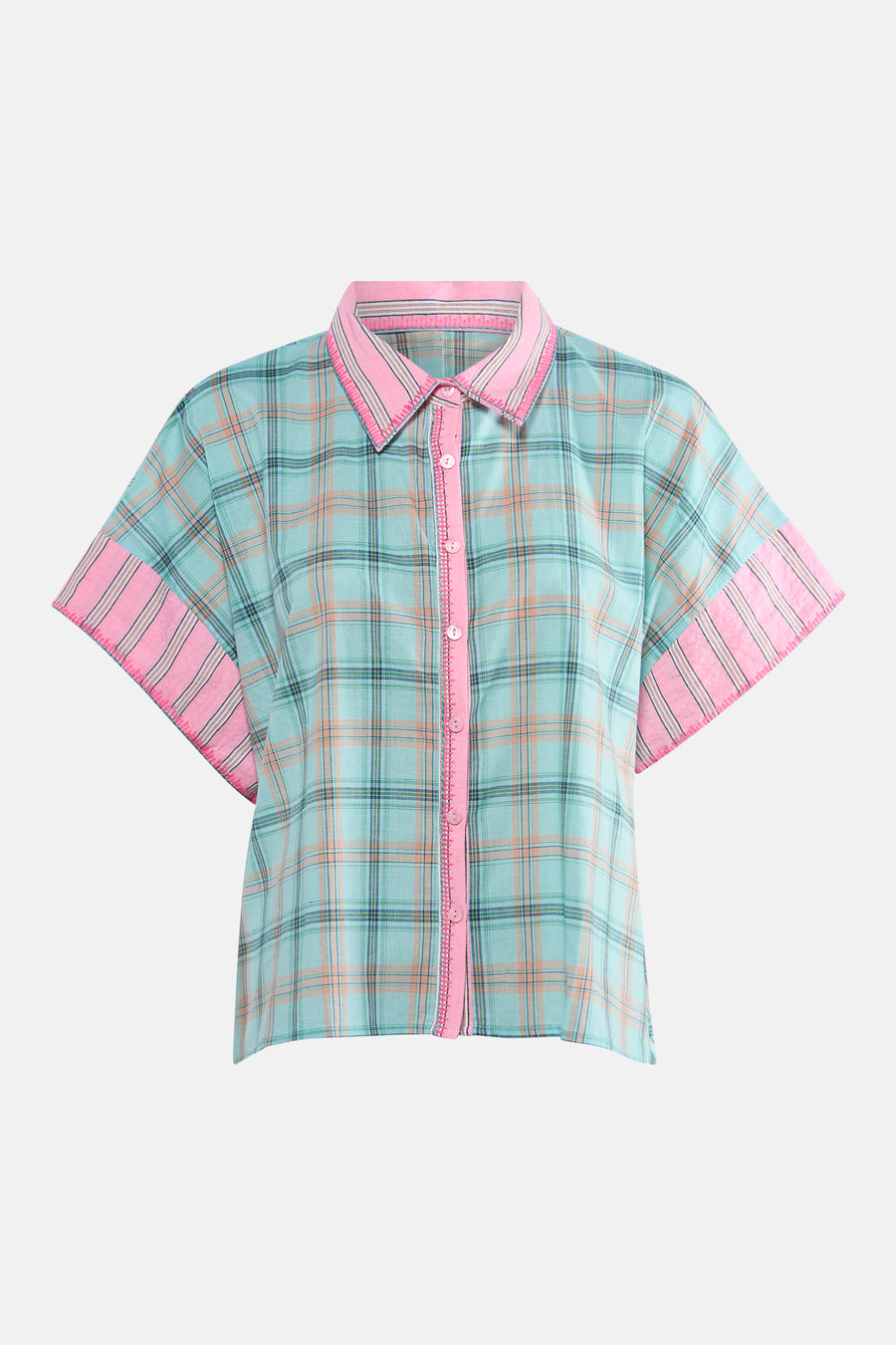 Blouse à manches courtes - multicolore
