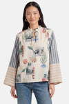 Blouse à manches courtes - multicolore