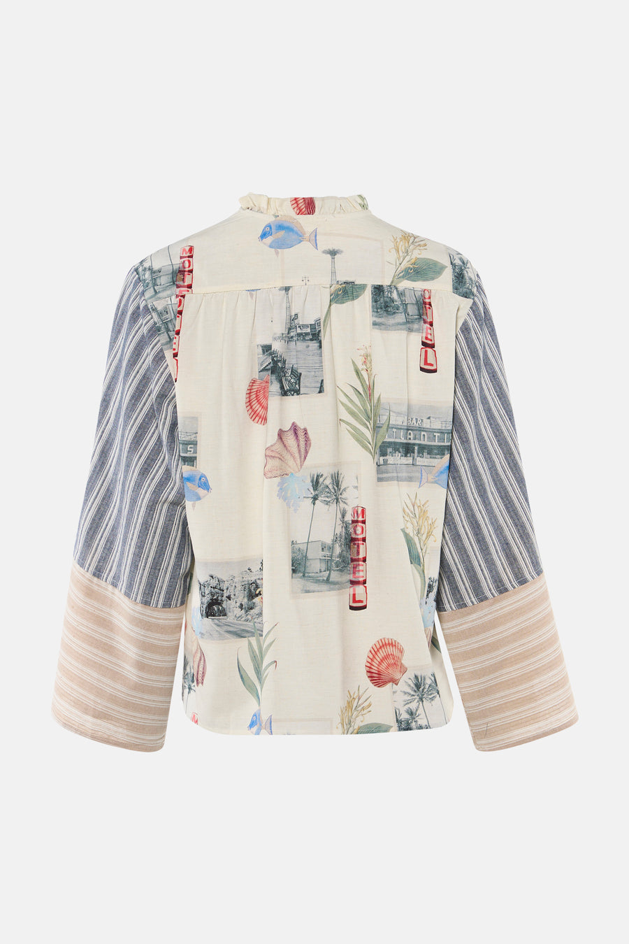 Blouse à manches courtes - multicolore