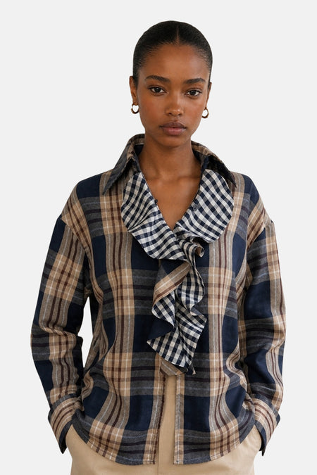 Chemise à manches longues - multicolore