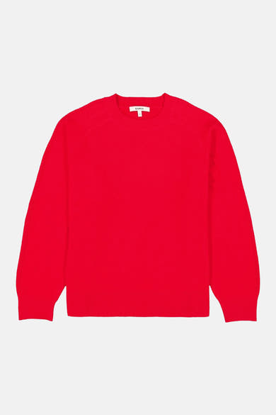 Pull col rond rouge - GARCIA
