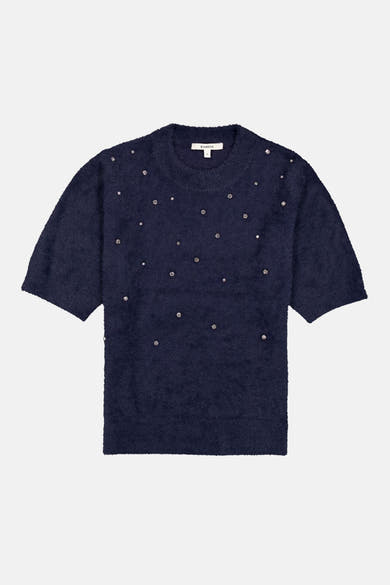 Trui met ronde hals blauw - GARCIA