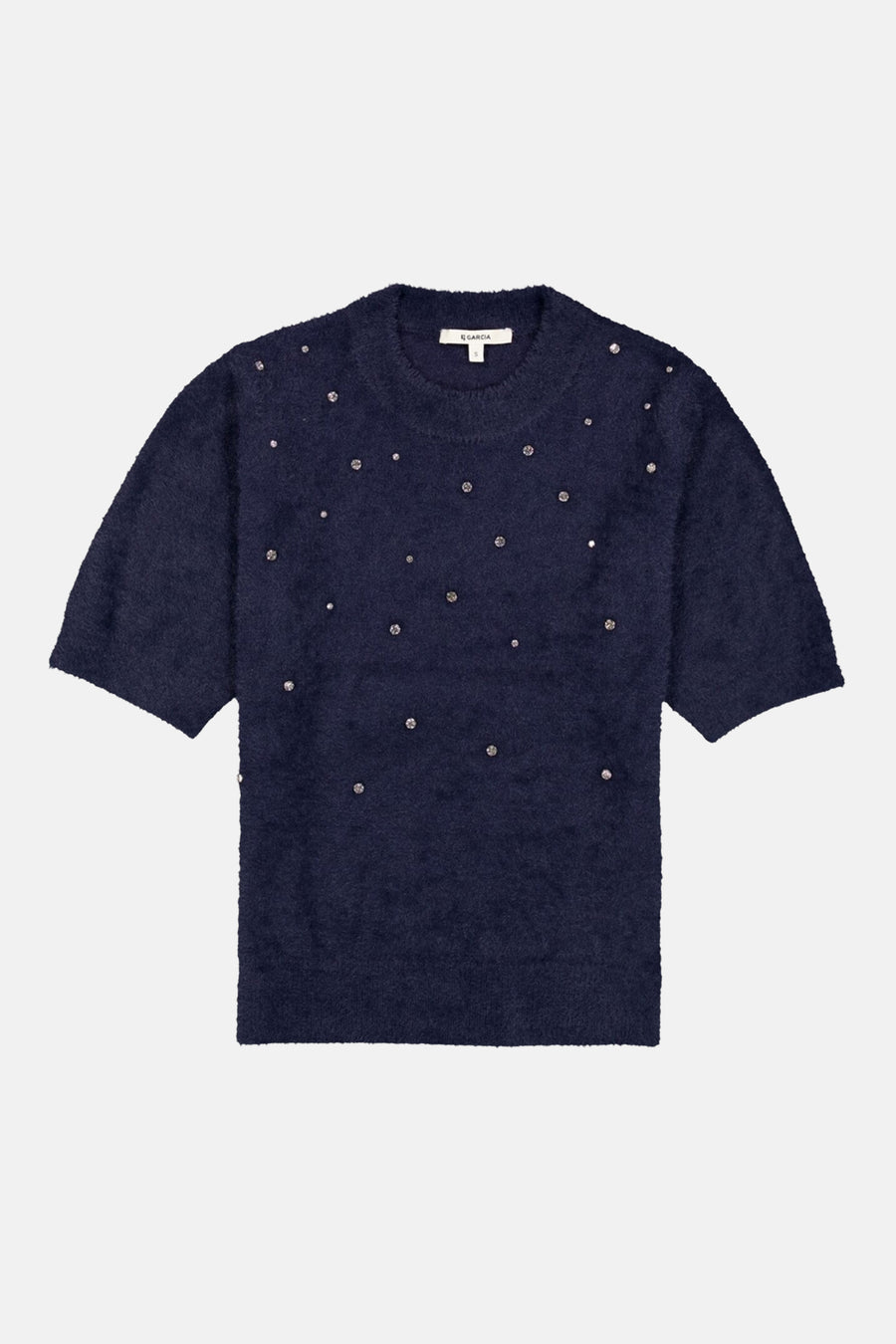 Trui met ronde hals blauw - GARCIA