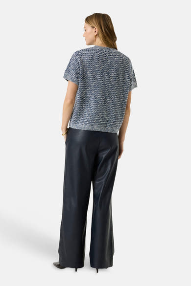Trui met ronde hals blauw - GARCIA