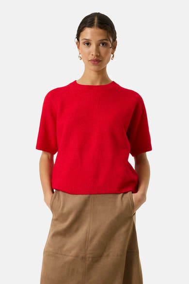 Trui met ronde hals rood - GARCIA