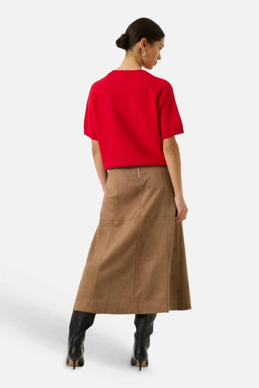 Trui met ronde hals rood - GARCIA