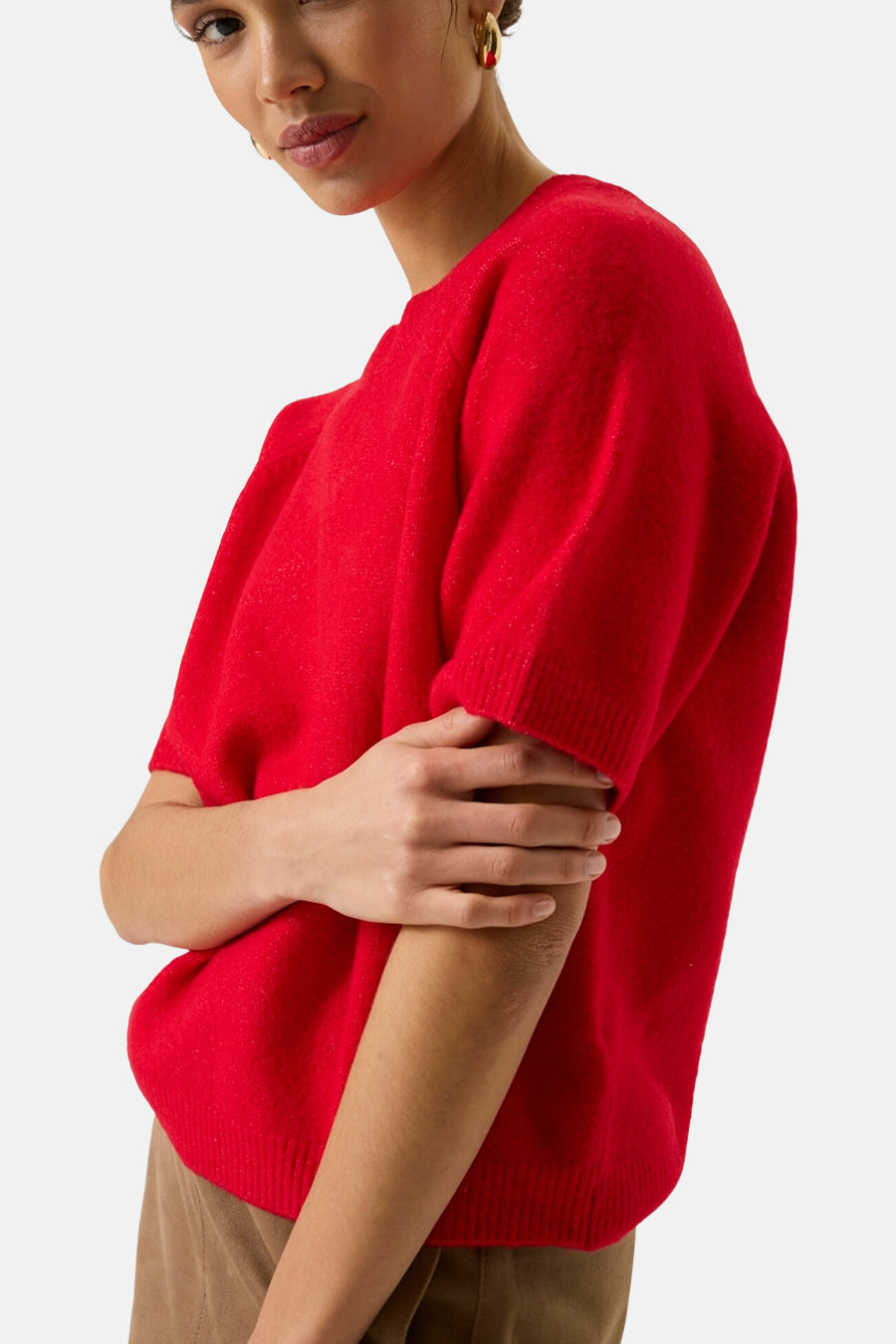 Trui met ronde hals rood - GARCIA