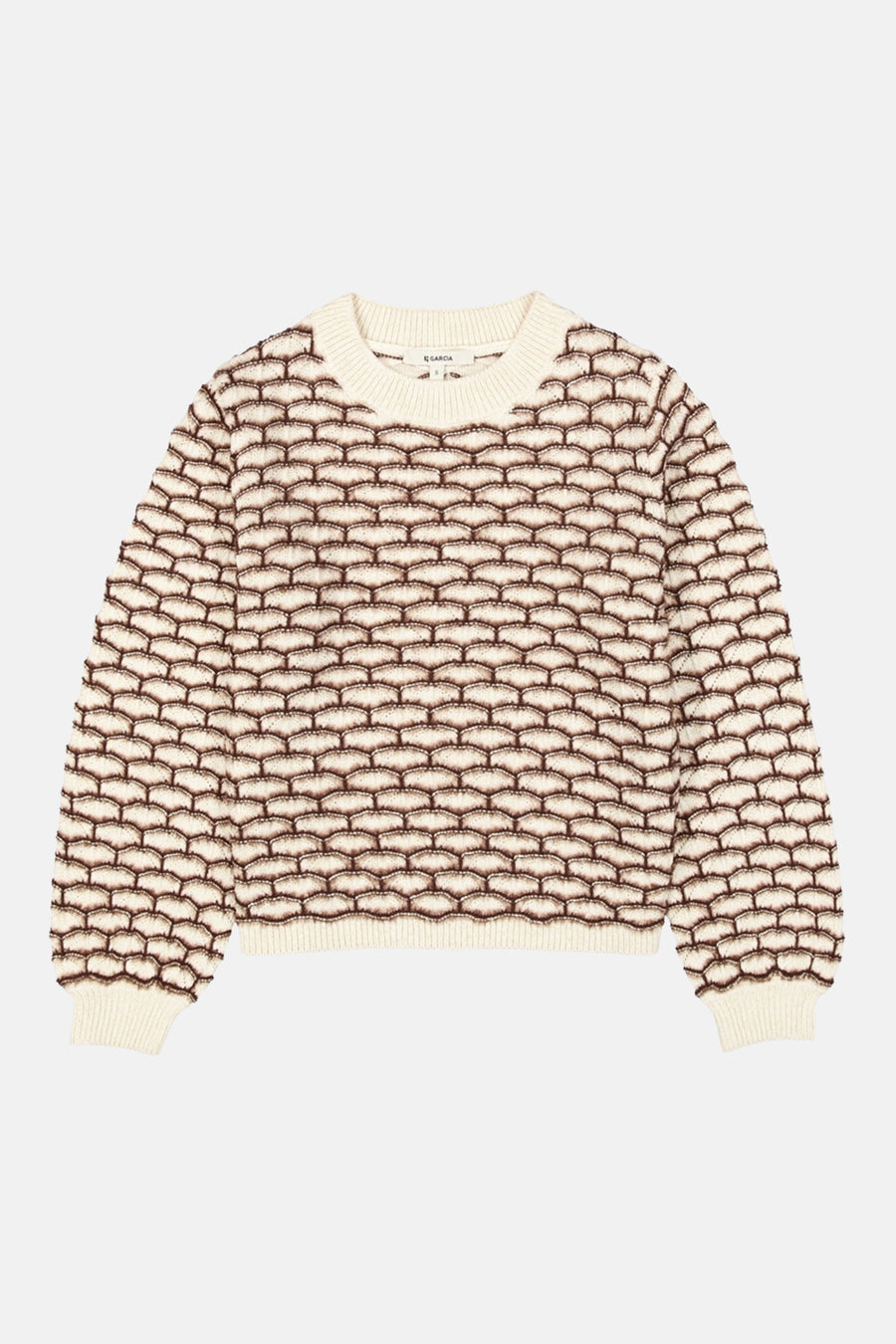 Pull col rond multicolore - GARCIA