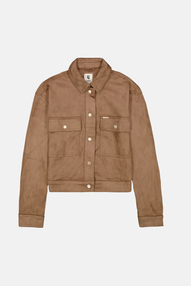 Dames tops jas overshirt cognac - GARCIA