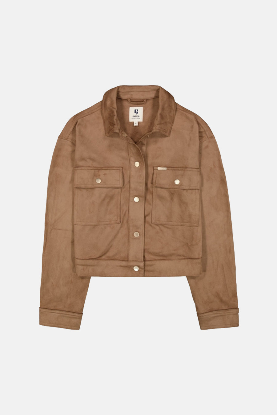 Dames tops jas overshirt cognac - GARCIA