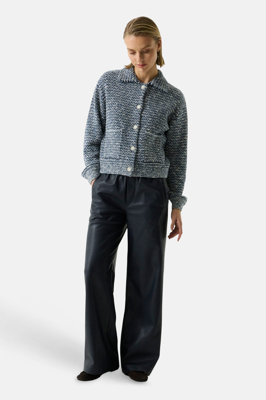 Dames sb seizoensbroek elastic bleu - GARCIA