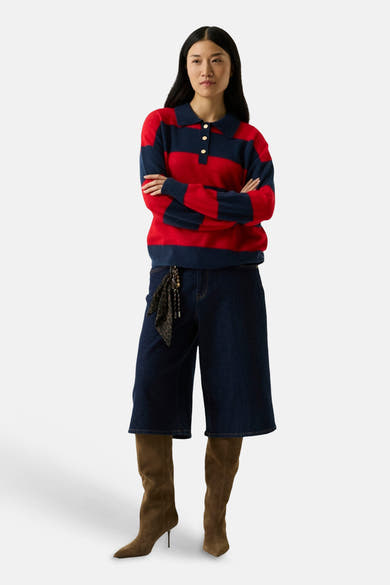 Dames tops korte broek 5pocket de GARCIA Dames tops korte broek 5pocket dark blue denim - GARCIA Gallery visual 2