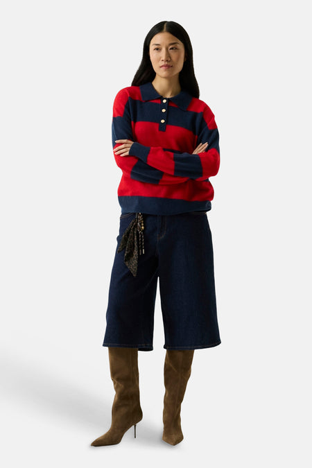 Dames tops korte broek 5pocket de GARCIA Dames tops korte broek 5pocket dark blue denim - GARCIA Gallery visual 2