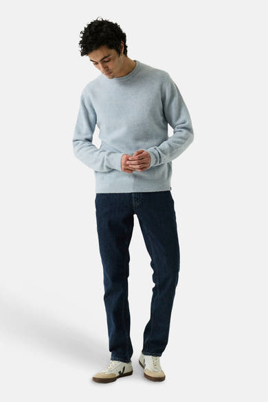 Pull col rond bleu - GARCIA