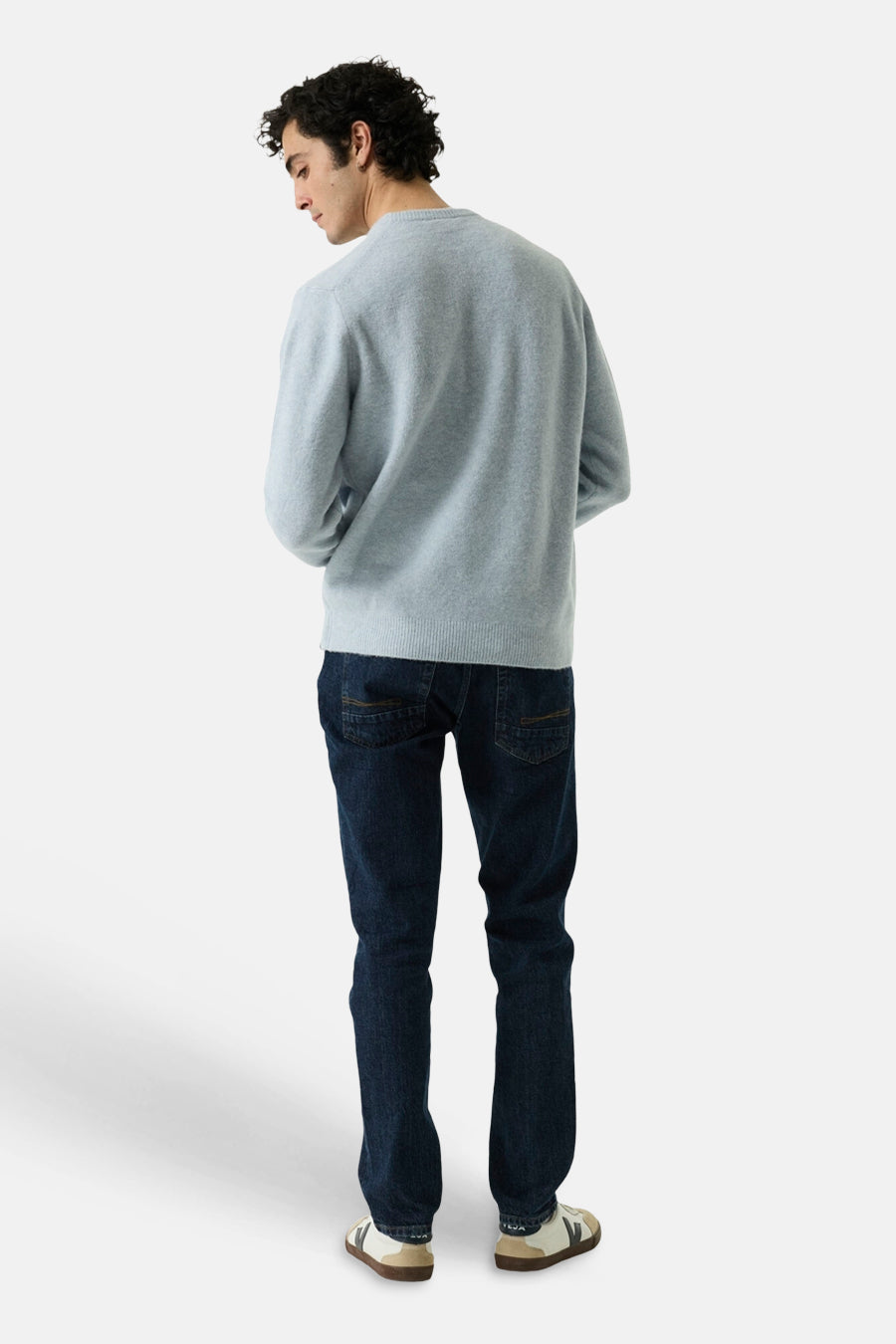 Pull col rond bleu - GARCIA