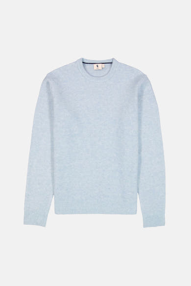 Pull col rond bleu - GARCIA
