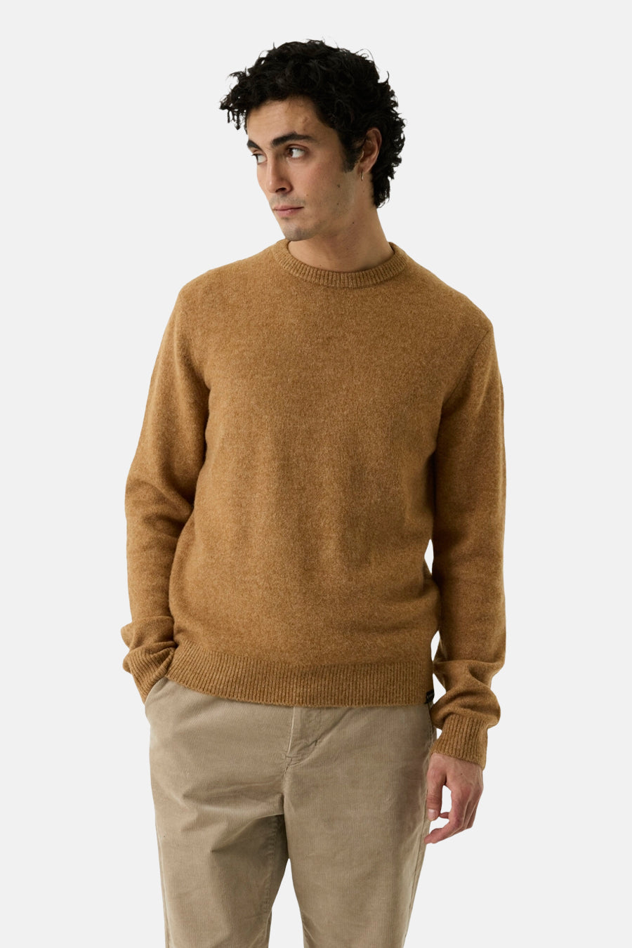 Pull col rond ocre - GARCIA