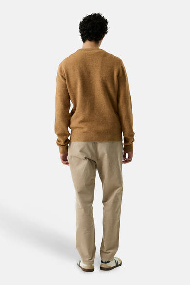Pull col rond ocre - GARCIA