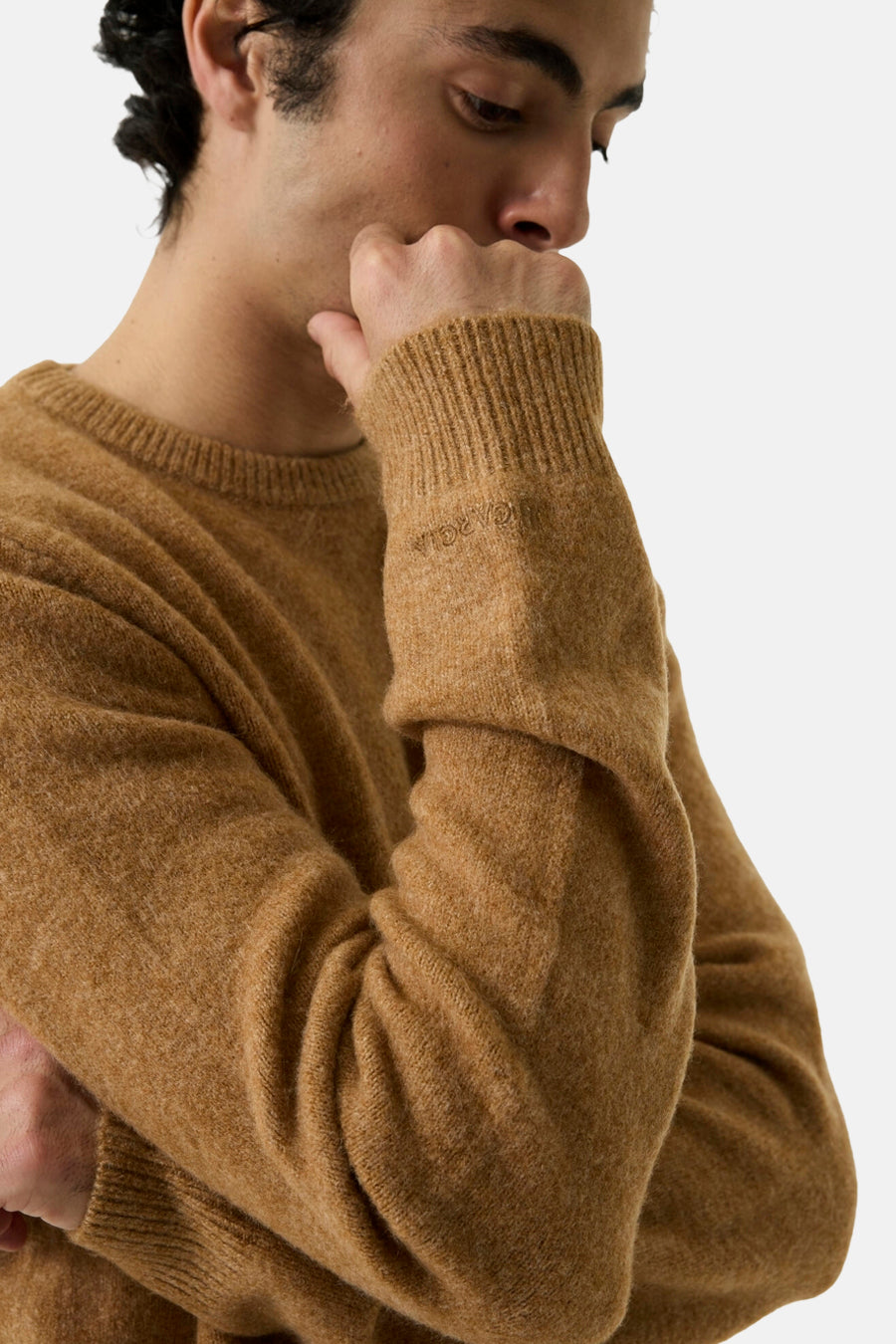 Pull col rond ocre - GARCIA