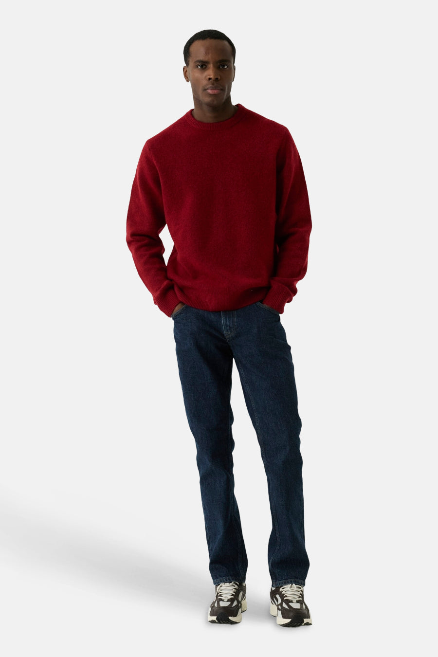 Trui met ronde hals rood - GARCIA