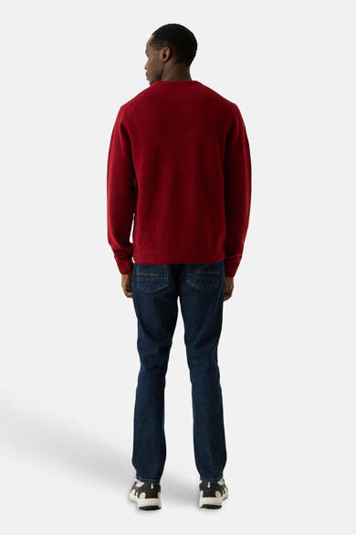 Trui met ronde hals rood - GARCIA