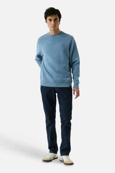 Sweater met ronde hals blauw - GARCIA