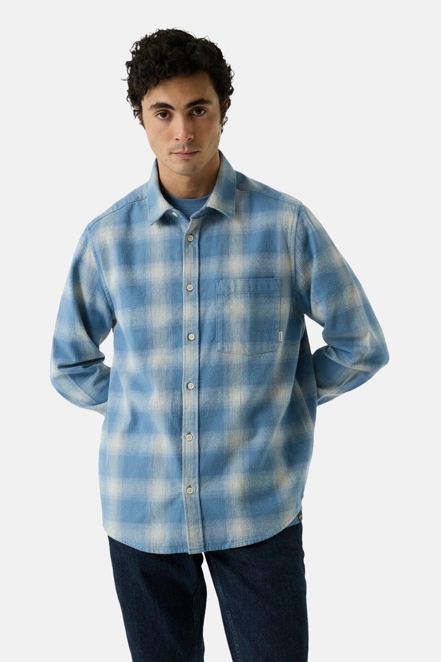 Hemd (lange mouwen) blauw - GARCIA