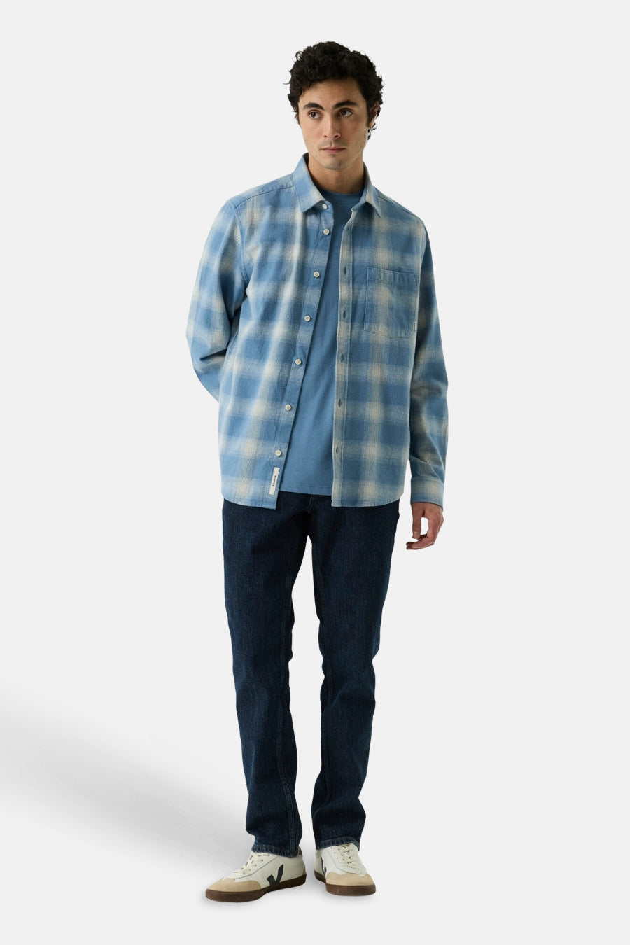 Hemd (lange mouwen) blauw - GARCIA
