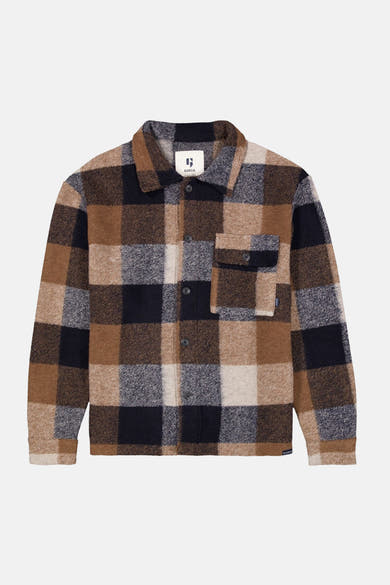 Heren tops jas overshirt ocre - GARCIA