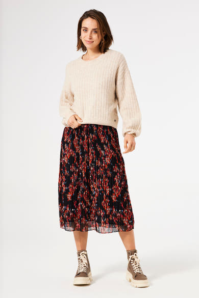 Pull à col rond - beige
