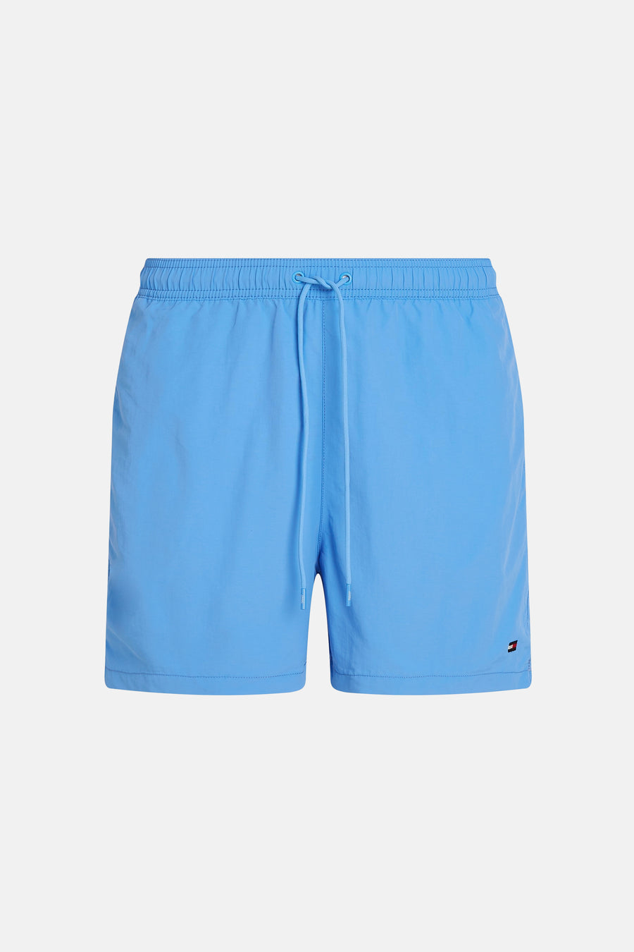 Blauwe zwembroek van Tommy Hilfiger, met trekkoord in de taille en logo aan de zijkant.
