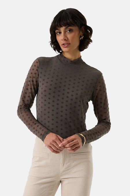 T-shirt à manches longues - taupe