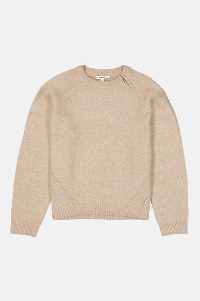 Pull col rond cognac - GARCIA