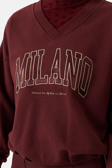 Sweater met ronde hals rood - GARCIA