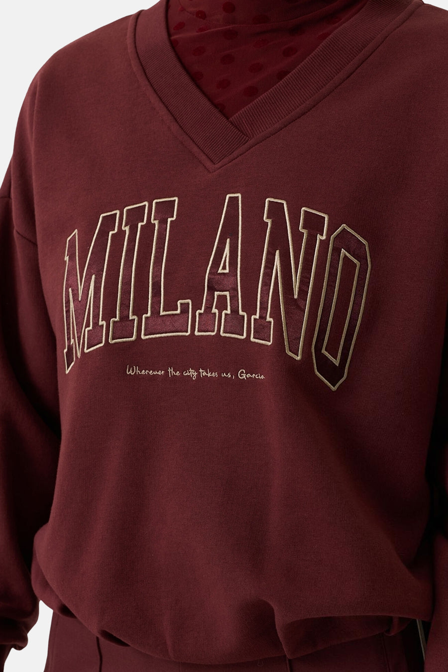 Sweater met ronde hals rood - GARCIA