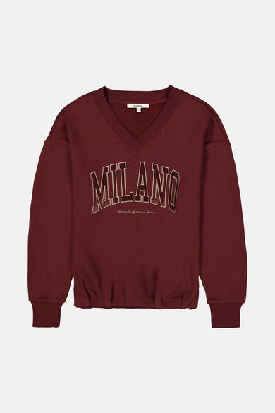 Sweater met ronde hals rood - GARCIA