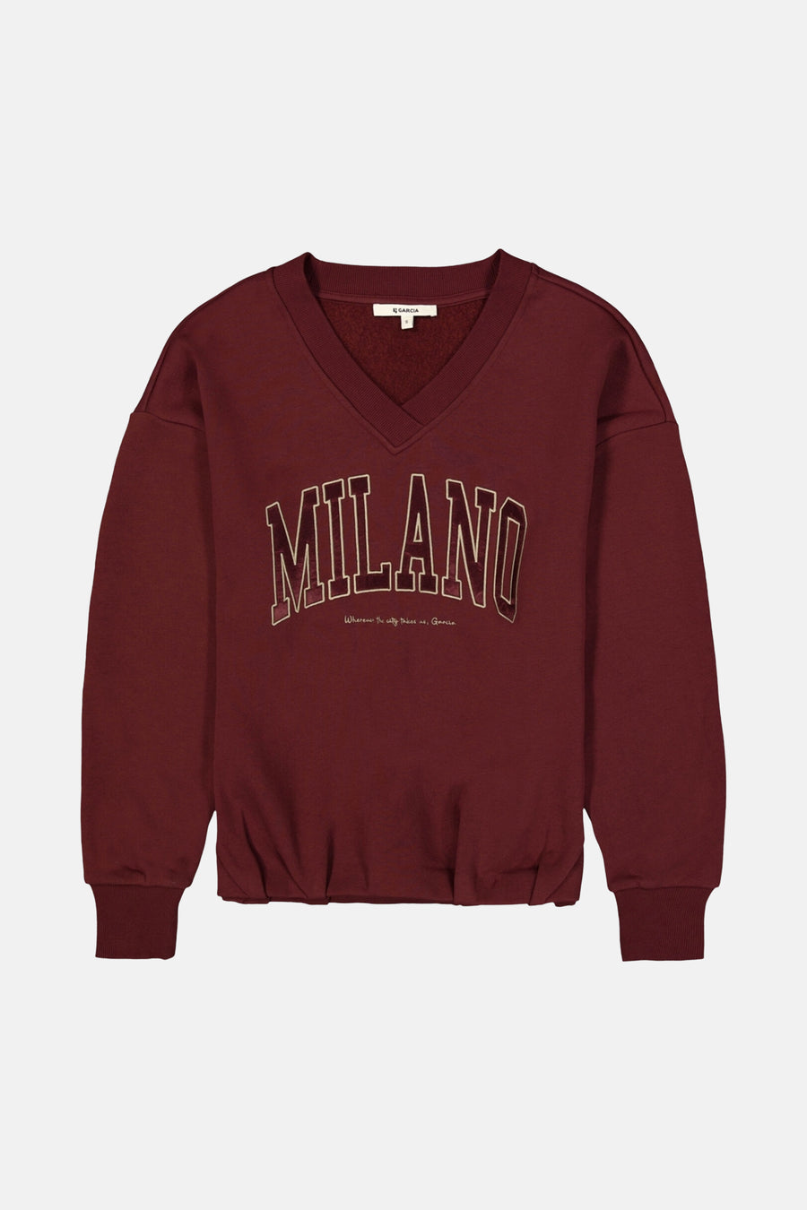 Sweater met ronde hals rood - GARCIA