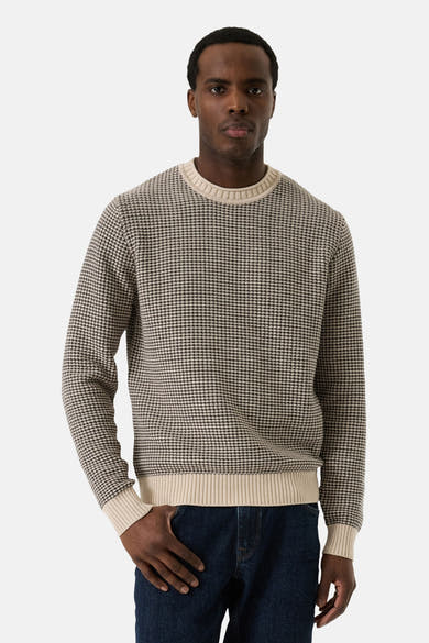 Trui met ronde hals beige - GARCIA