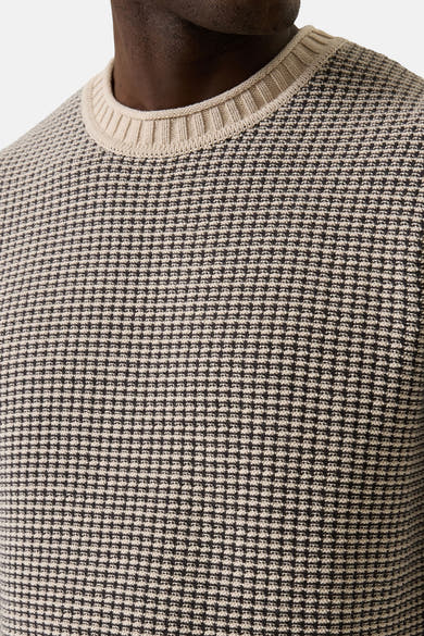 Trui met ronde hals beige - GARCIA