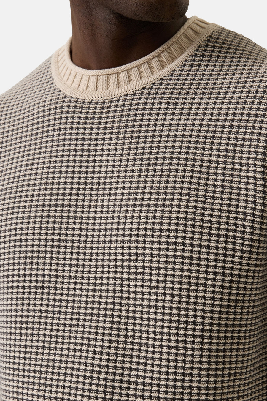 Trui met ronde hals beige - GARCIA