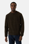 Pull col rond brun - GARCIA