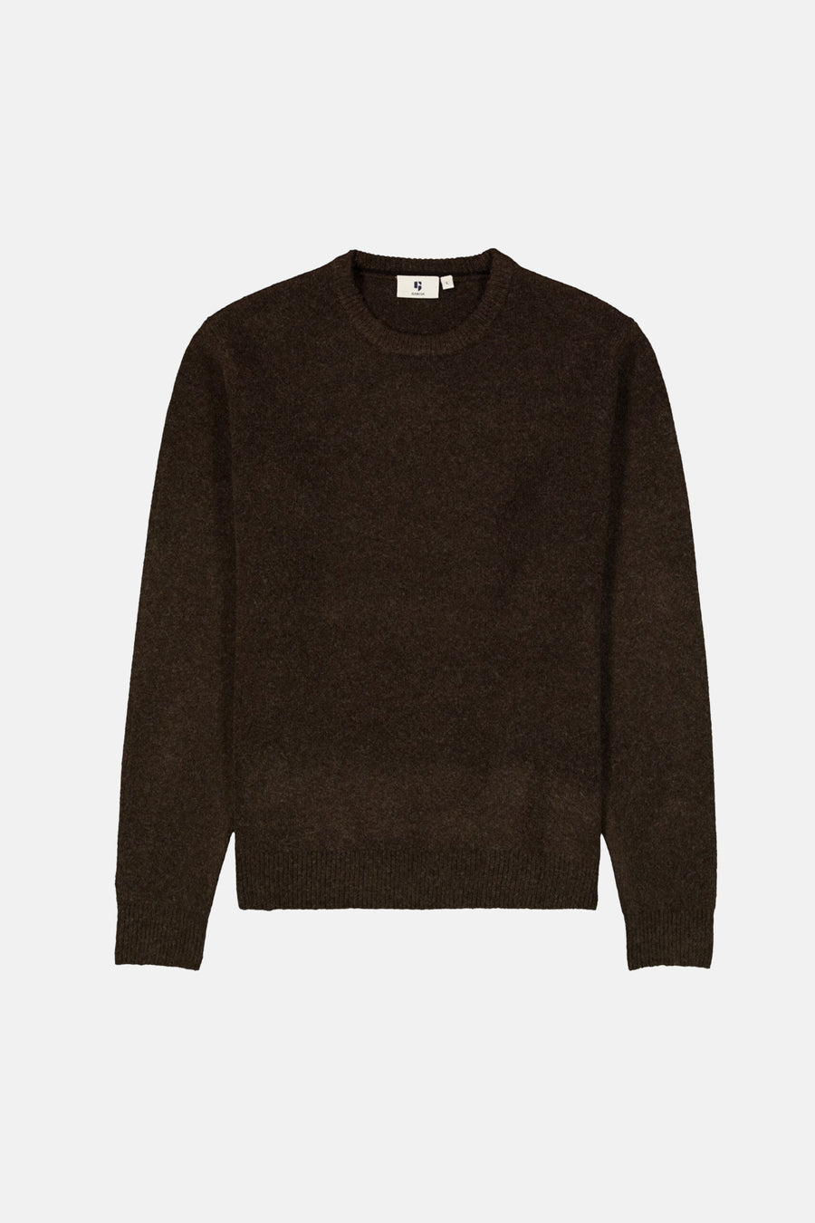 Pull col rond brun - GARCIA