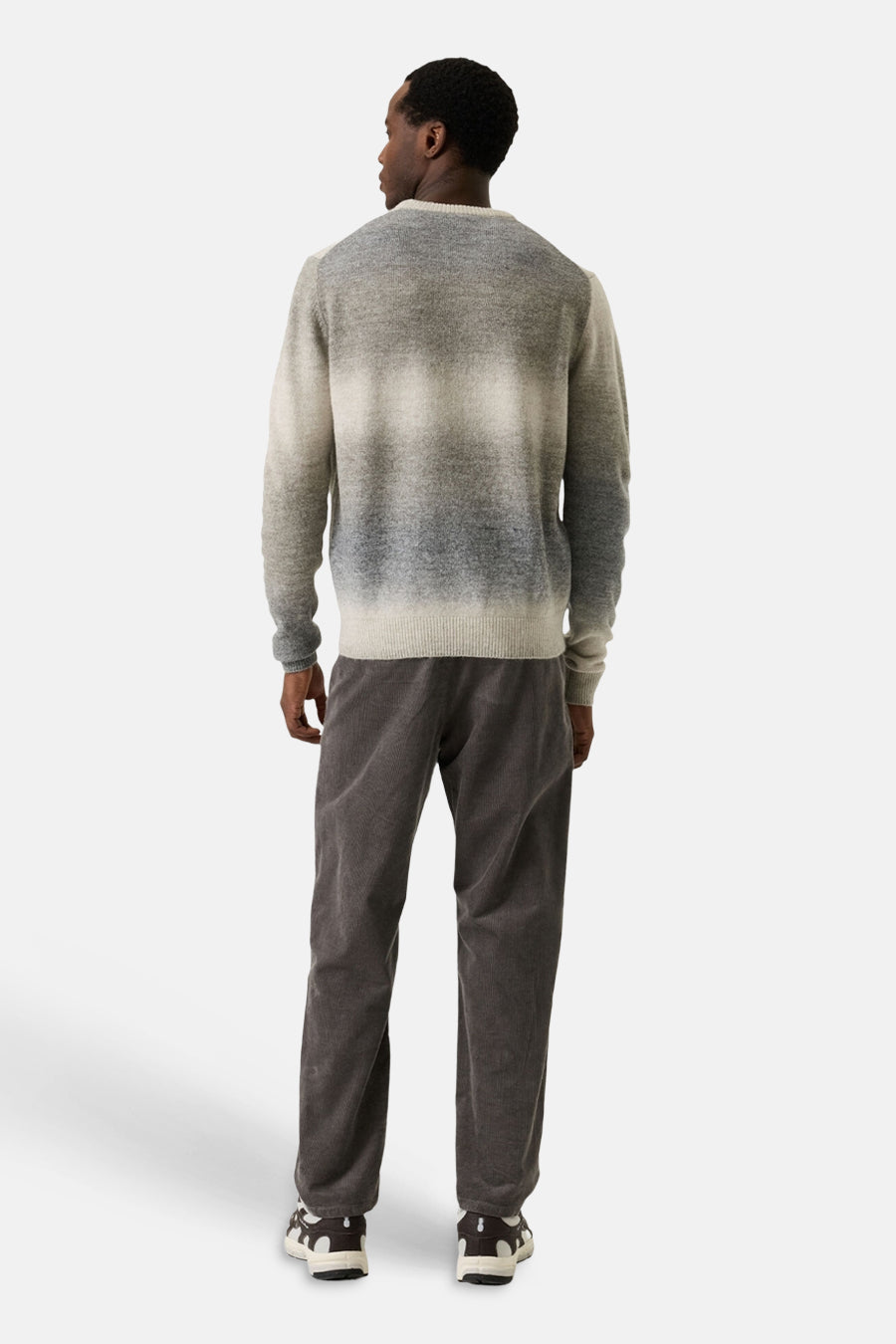 Pull col rond brun - GARCIA