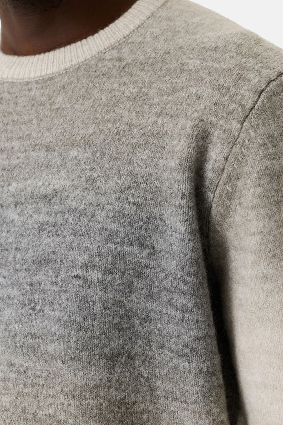 Pull col rond brun - GARCIA